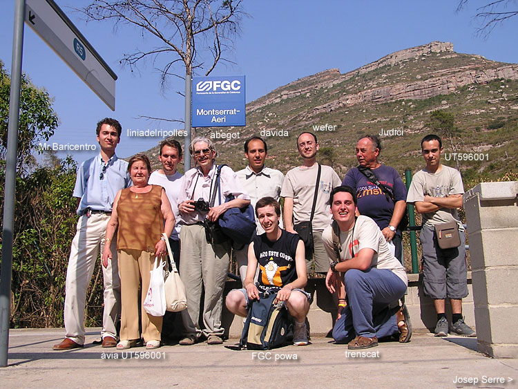 Foto de grup a Montserrat-Aeri