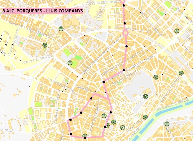 Proposta Linia 8 Alc. Porqueres - Lluis Companys