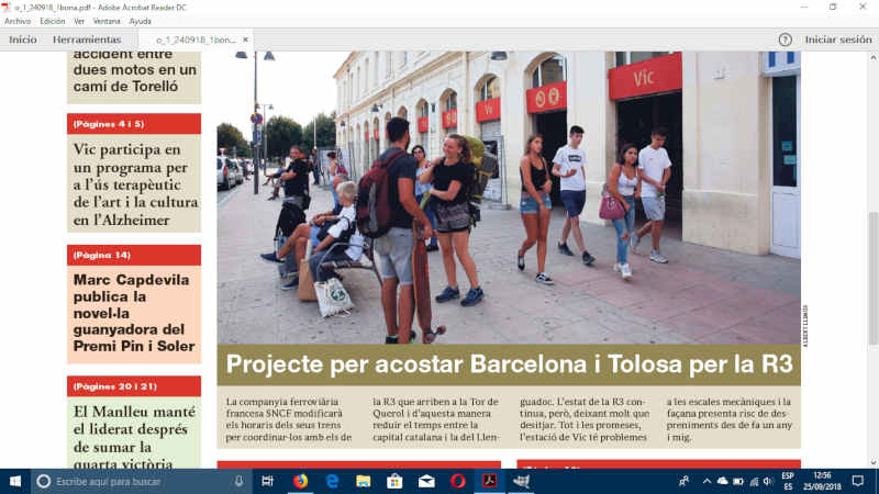 Portada El 9 Nou ed. Osona i el Ripollès 24/09/2018